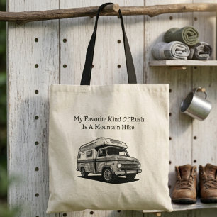 Favoriete bergwandeltocht Outdoor Avontuur Tote Bag