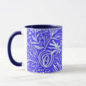 Favoriete bloemmotief, Periwinkle Blue, Mok (Links)