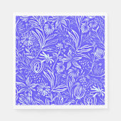Favoriete bloemmotief, Periwinkle Blue, Servet (Voorkant)