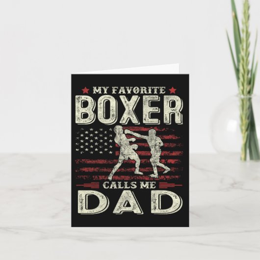 Favoriete boksers op Vaderdag noemen me papa Ameri Kaart (Voorkant)