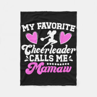 Favoriete Cheerleader noemt me Mamaw Cheer Mamaw O Fleece Deken