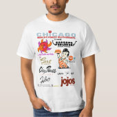 Favoriete Chicagoland Restaurants, v2. T-shirt (Voorkant)