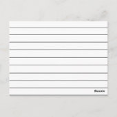 "Favoriete cocktail"-kaarten Briefkaart (Achterkant)