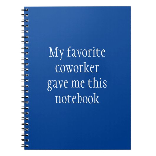 Favoriete collega gaf me dit notitieboek (Voorkant)