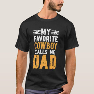 Favoriete cowboy noemt me vader rodeo vader van ee t-shirt