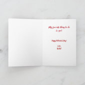 Favoriete ding om liefdeskaart te doen kaart (Binnen)