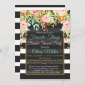 Favoriete Dingen Bruidsfeest Borrel Kaart (Voorkant / Achterkant)