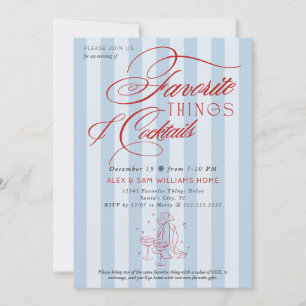 Favoriete Dingen & Cocktails Kerstcadeau-uitwissel Kaart