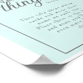 Favoriete Dingen Feestinstructies Teken Poster (Hoek)