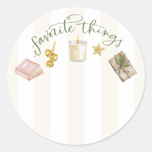 Favoriete dingen Gift Exchange Stickers