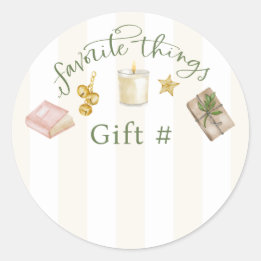 Favoriete dingen Gift Exchange Stickers