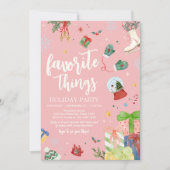 Favoriete dingen Kerstfeest Kaart (Voorkant)