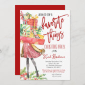 Favoriete Dingen Kerstmis uitnodiging (Voorkant / Achterkant)