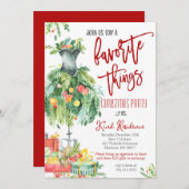 Favoriete Dingen Kerstmis uitnodiging (Voorkant / Achterkant)