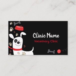 Favoriete dingen met Cute Dog Veterinary Clinic Visitekaartje