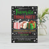 Favoriete dingen Uitnodiging voor een uitwisseling (Staand voorkant)