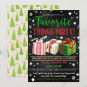 Favoriete dingen Uitnodiging voor een uitwisseling (Voorkant / Achterkant)