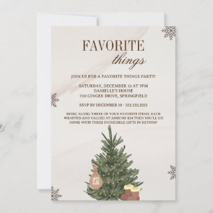 Favoriete Dingen & Uitwisselingscadeau Kerstfeest Kaart