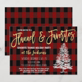 Favoriete dingen Vakantie Party Kaart (Voorkant / Achterkant)