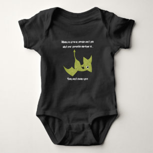 Favoriete dinosaurus met de pterodactyl romper