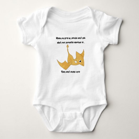 Favoriete dinosaurus met de pterodactyl romper (Voorkant)