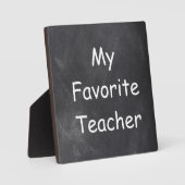 Favoriete docent-chalkboard-ontwerpcadeauidee fotoplaat (Voorkant)