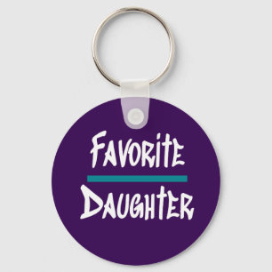 Favoriete dochter Cute Fun Novelty Sleutelhanger