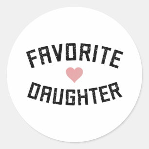 Favoriete dochterfamilie reünie Funny Gifts Ronde Sticker