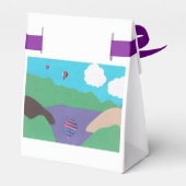 Favoriete doos met Mountain Lake Design Bedankdoosjes (Achterkant)