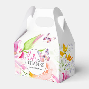 Favoriete Dozen Baby shower Vlinders Bloemen Bedankdoosjes