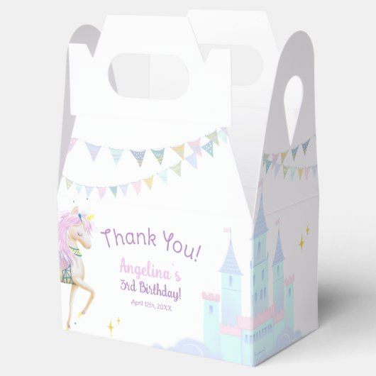 Favoriete Dozen Eenhoorn Verjaardag. Bedankdoosjes (Geopend)