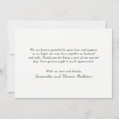 Favoriete fotobruiloft Hartelijk dank Bedankkaart (Achterkant)