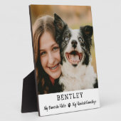 Favoriete Hallo Aangepaste Foto Huisdier Hond Herd Fotoplaat (Zijkant)
