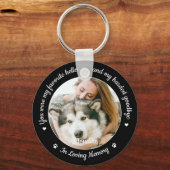 Favoriete Hallo Harde afscheid Foto Pet Memorial Sleutelhanger (Voorkant)