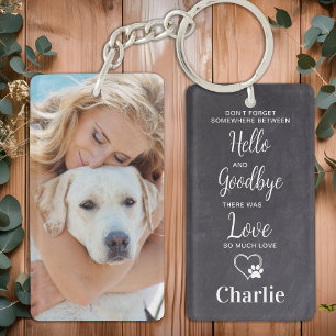 Favoriete Hallo Harde afscheid Foto Pet Memorial Sleutelhanger