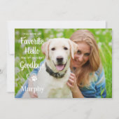 Favoriete Hallo hardste afscheid foto van Pet Memo Bedankkaart (Voorkant)