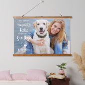 Favoriete Hallo hardste afscheid foto van Pet Memo Hangend Wandkleed (Slaapkamer)