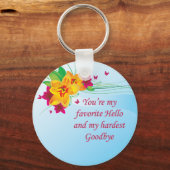 Favoriete Hallo hardste afscheid Sleutelhanger (Voorkant)