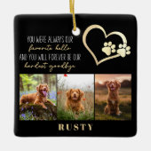 Favoriete Hallo hardste afscheid van Pet Memorial Keramisch Ornament (Voorkant)