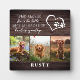 Favoriete Hallo Hardste Vaarwel Huisdierherdenking Fotoplaat