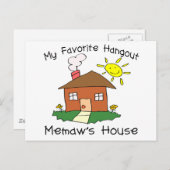 Favoriete Hangout Memaw's House Briefkaart (Voorkant / Achterkant)