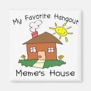 Favoriete Hangout Meme House Magneet
