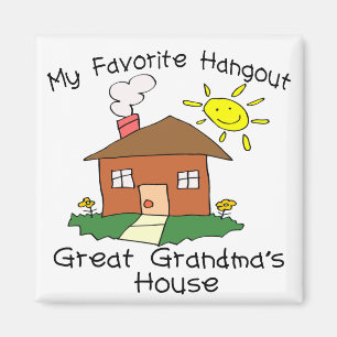 Favoriete Hangout Overgrootmoeder House Magneet