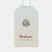 Favoriete herfst Rustic Bachelorette-feest Bedankt Cadeaulabel (Achterkant)