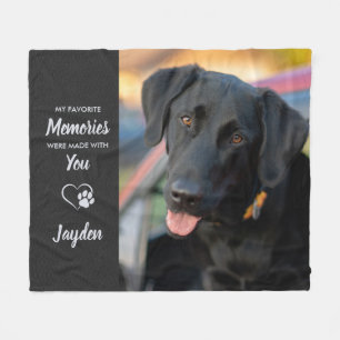 Favoriete herinneringen Pet Loss Hondenliefhebber  Fleece Deken