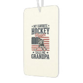 Favoriete Hockeyspeler noemt me opa vintage shirt Luchtverfrisser (Links)