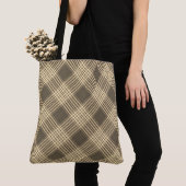 "Favoriete  Homespun Plaid Neutral Tan" tas (Dichtbij)