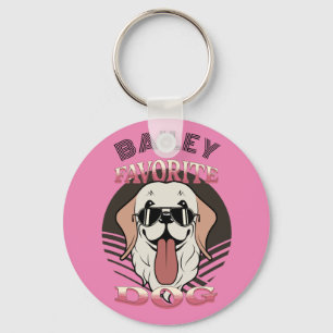 Favoriete hond, grappige hond moeder/vader persona sleutelhanger