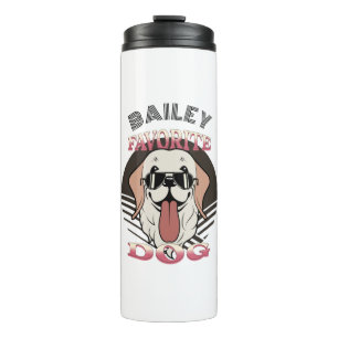 Favoriete hond, grappige hond moeder/vader persona thermosbeker