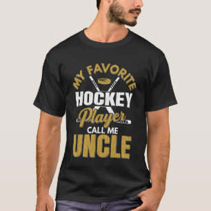 Favoriete ijshockeyspeler noemt me oom leuke sport t-shirt